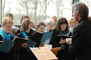 Opvarmning inden koncert.